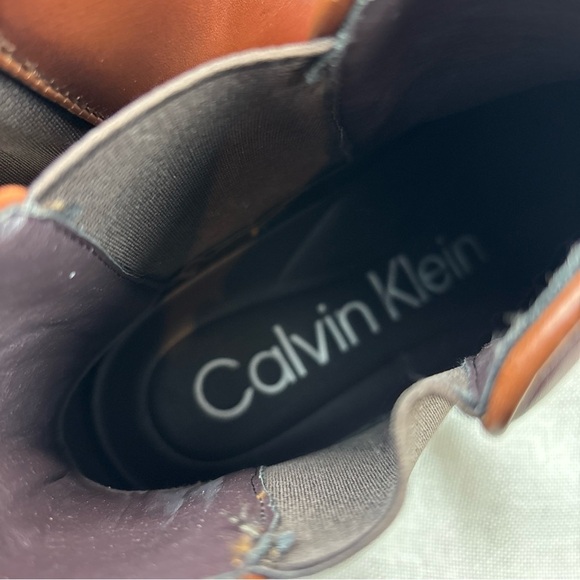 Calvin Klein Mens Fenwick Brown Chelsea Boots Shoes 13M main image 9